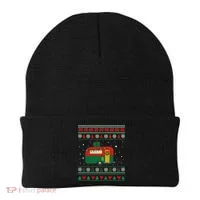 Christmas Sweater Funny Camping Camper Gift Beanie thumb 0