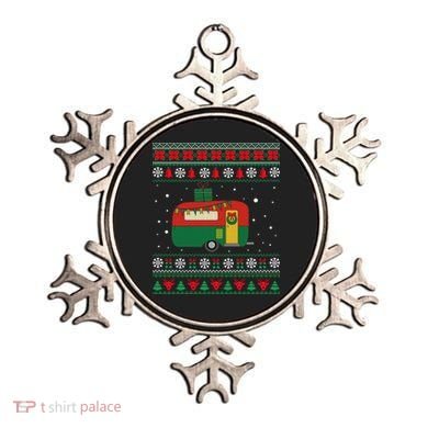 Christmas Sweater Funny Camping Camper Gift Ornament