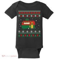 Christmas Sweater Funny Camping Camper Gift Baby Bodysuit thumb 0