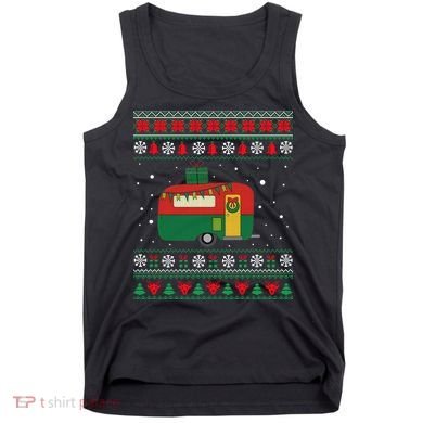 Christmas Sweater Funny Camping Camper Gift Tank Top