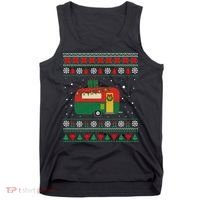 Christmas Sweater Funny Camping Camper Gift Tank Top thumb 0