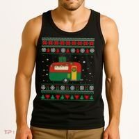 Christmas Sweater Funny Camping Camper Gift Tank Top thumb 3