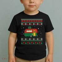 Christmas Sweater Funny Camping Camper Gift Toddler T-Shirt thumb 2