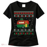 Christmas Sweater Funny Camping Camper Gift Women's T-Shirt thumb 0