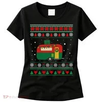 Christmas Sweater Funny Camping Camper Gift Women's T-Shirt thumb 0