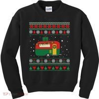 Christmas Sweater Funny Camping Camper Gift Kids Sweatshirt thumb 0