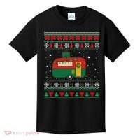 Christmas Sweater Funny Camping Camper Gift Kids T-Shirt thumb 0