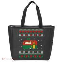 Christmas Sweater Funny Camping Camper Gift Tote Bag thumb 0