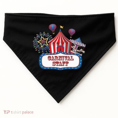 Carnival Staff For Circus Event Staff & Ringmaster Lover USA-Made Doggie Bandana