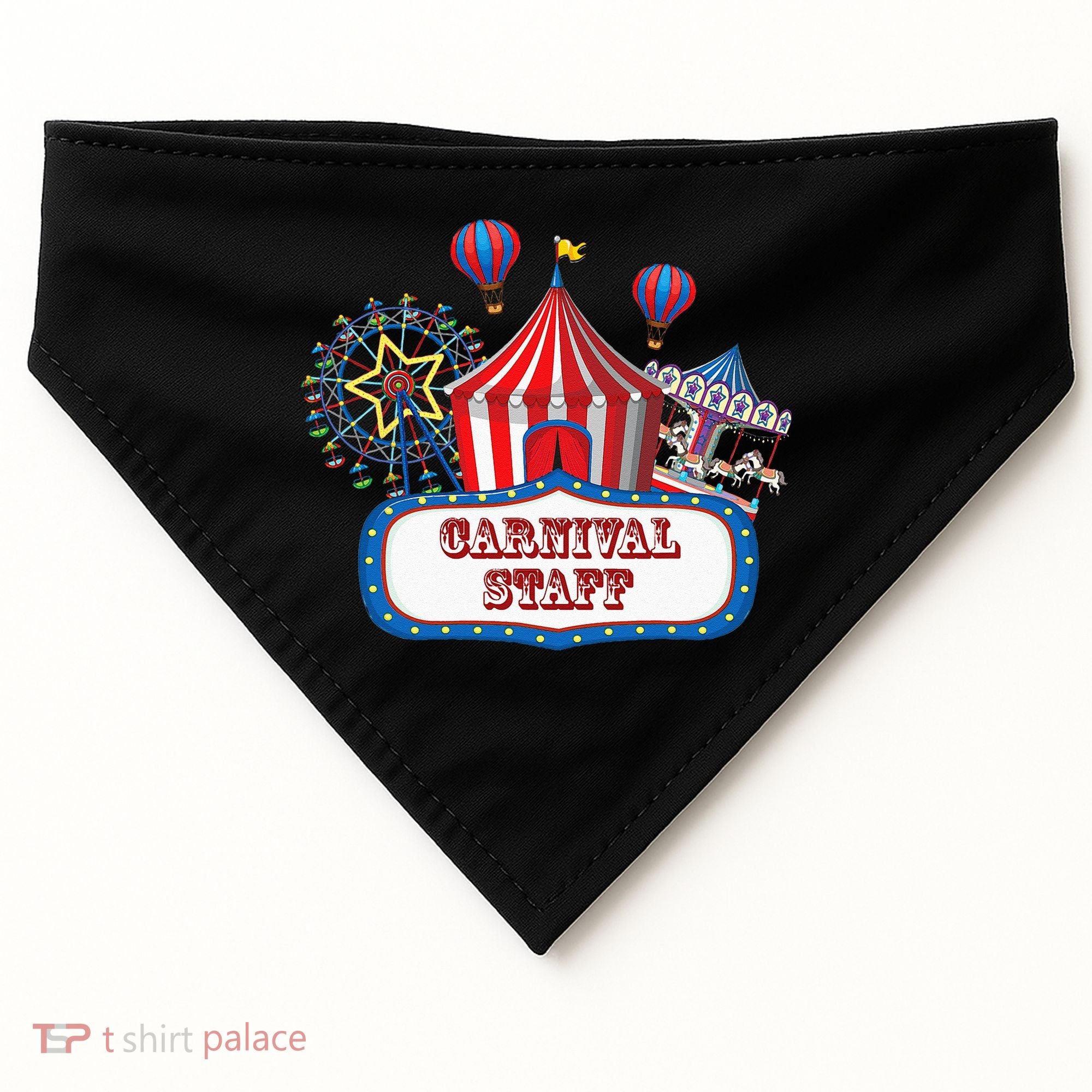 Carnival Staff For Circus Event Staff & Ringmaster Lover USA-Made Doggie Bandana