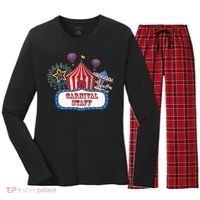 Carnival Staff For Circus Event Staff & Ringmaster Lover Women's Long Sleeve Flannel Pajama Set  thumb 0