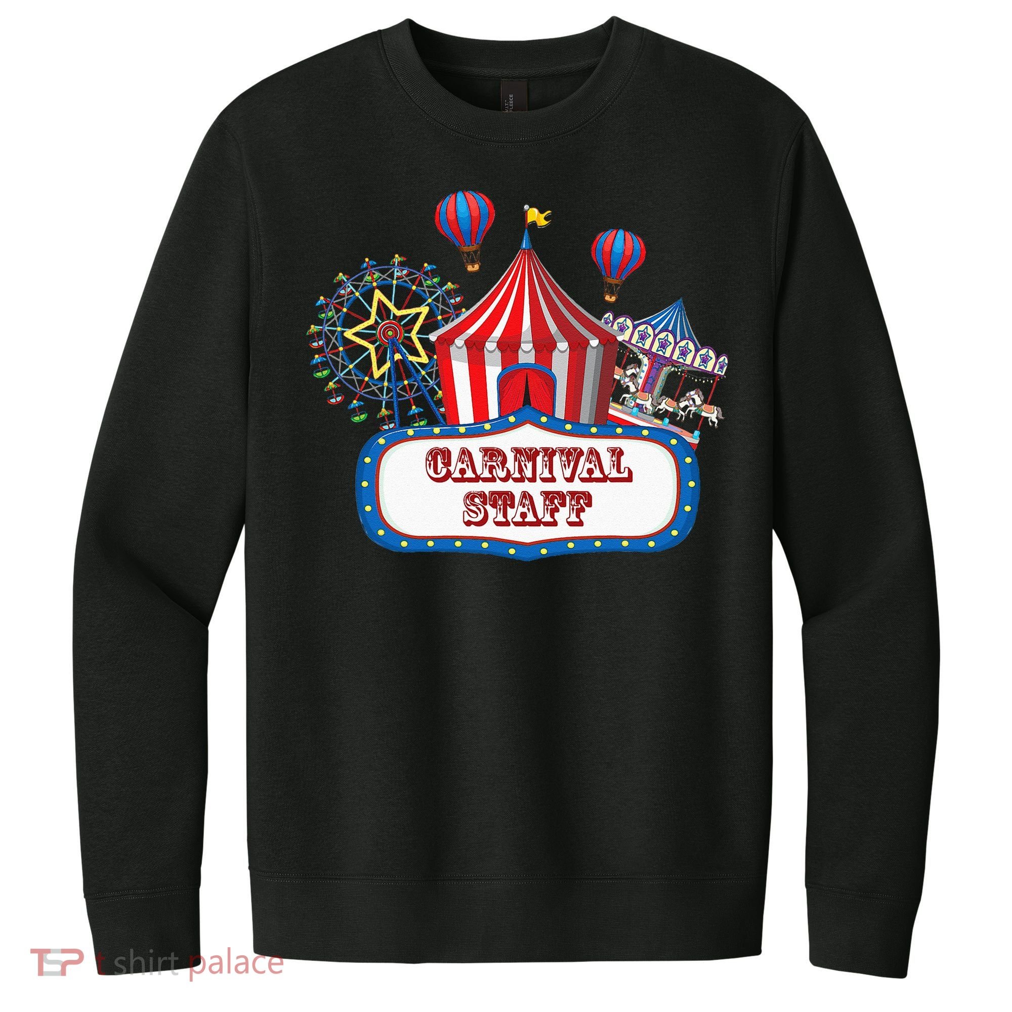 Carnival Staff For Circus Event Staff & Ringmaster Lover V.I.T. Fleece Crew Sweatshirt