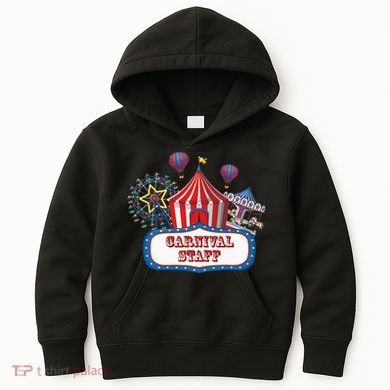 Carnival Staff For Circus Event Staff & Ringmaster Lover Kids Hoodie