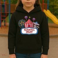 Carnival Staff For Circus Event Staff & Ringmaster Lover Kids Hoodie thumb 3