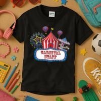 Carnival Staff For Circus Event Staff & Ringmaster Lover Kids T-Shirt thumb 3