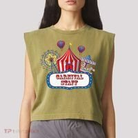 Carnival Staff For Circus Event Staff & Ringmaster Lover Garment-Dyed Women's Muscle Tee thumb 2