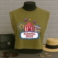 Carnival Staff For Circus Event Staff & Ringmaster Lover Garment-Dyed Women's Muscle Tee thumb 3