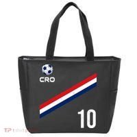Croatia Soccer Fan Gear Jersey Number 10 Flag Tote Bag thumb 0