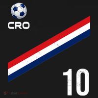 Croatia Soccer Fan Gear Jersey Number 10 Flag Tote Bag thumb 4