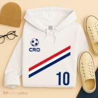 Croatia Soccer Fan Gear Jersey Number 10 Flag Hoodie thumb 4
