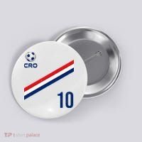 Croatia Soccer Fan Gear Jersey Number 10 Flag Button thumb 0