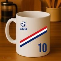 Croatia Soccer Fan Gear Jersey Number 10 Flag Coffee Mug thumb 4