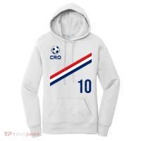Croatia Soccer Fan Gear Jersey Number 10 Flag Women's Hoodie thumb 0
