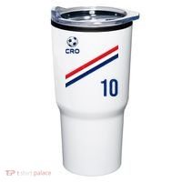 Croatia Soccer Fan Gear Jersey Number 10 Flag Tumbler thumb 0