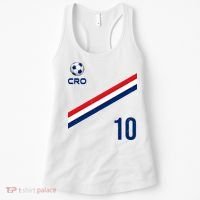 Croatia Soccer Fan Gear Jersey Number 10 Flag Women's Tank Top thumb 0