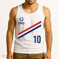 Croatia Soccer Fan Gear Jersey Number 10 Flag Tank Top thumb 3