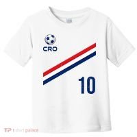 Croatia Soccer Fan Gear Jersey Number 10 Flag Toddler T-Shirt thumb 0