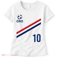 Croatia Soccer Fan Gear Jersey Number 10 Flag Women's T-Shirt thumb 0