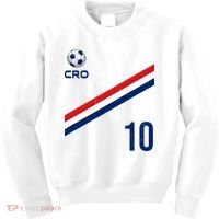 Croatia Soccer Fan Gear Jersey Number 10 Flag Kids Sweatshirt thumb 0