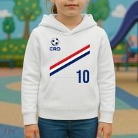 Croatia Soccer Fan Gear Jersey Number 10 Flag Kids Hoodie thumb 3