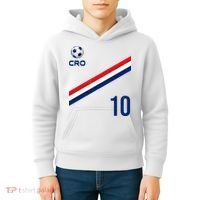 Croatia Soccer Fan Gear Jersey Number 10 Flag Kids Hoodie thumb 4