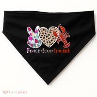 Crawfish Season Funny Crayfish Cook Lobsters Gift USA-Made Doggie Bandana thumb 0