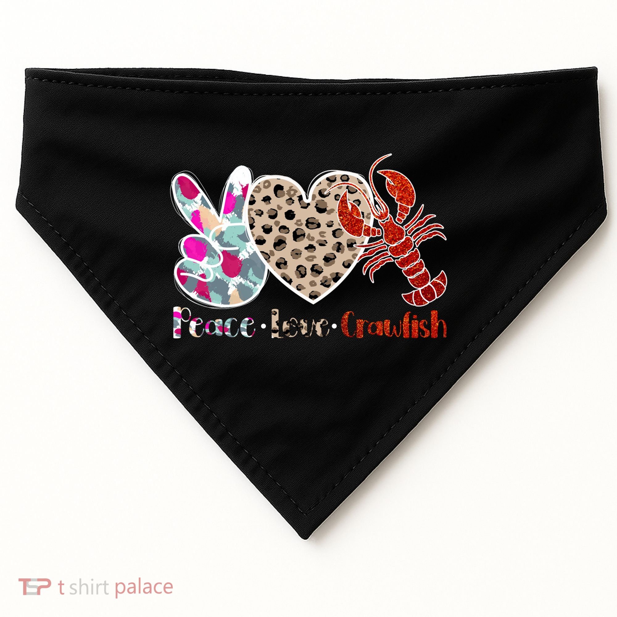 Crawfish Season Funny Crayfish Cook Lobsters Gift USA-Made Doggie Bandana