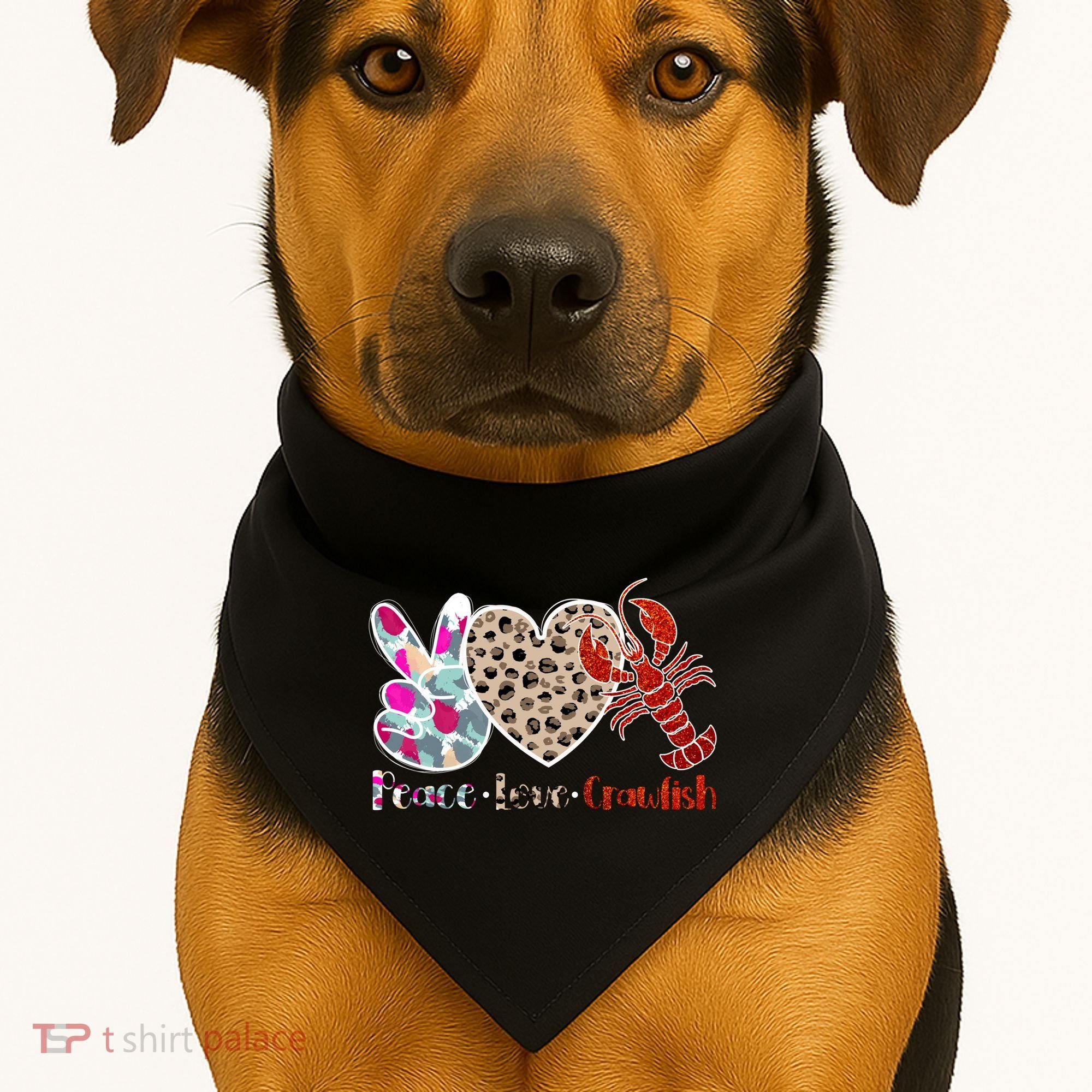 Crawfish Season Funny Crayfish Cook Lobsters Gift USA-Made Doggie Bandana