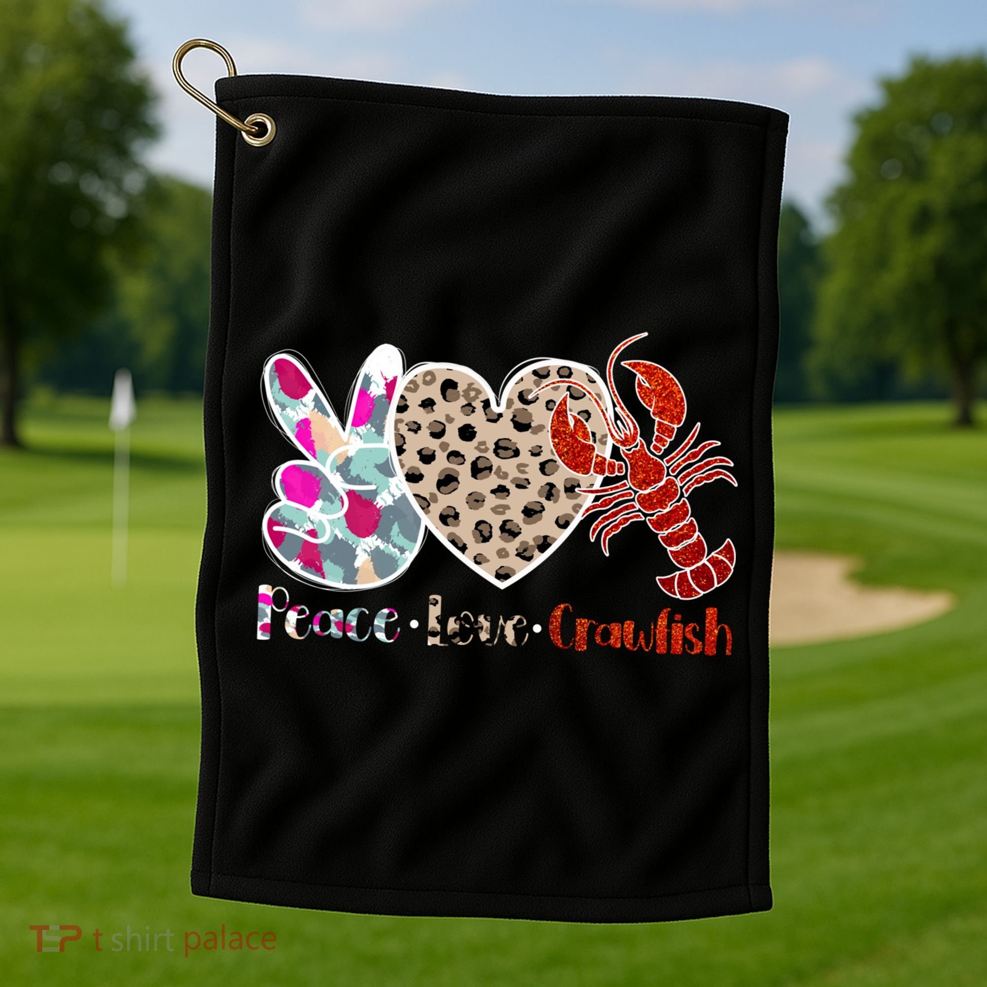 Crawfish Season Funny Crayfish Cook Lobsters Gift Golf Towel