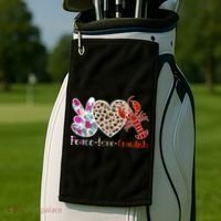 Crawfish Season Funny Crayfish Cook Lobsters Gift Golf Towel thumb 2