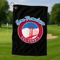 California San Francisco City Gift Bridge Souvenir SF Golf Towel thumb 1