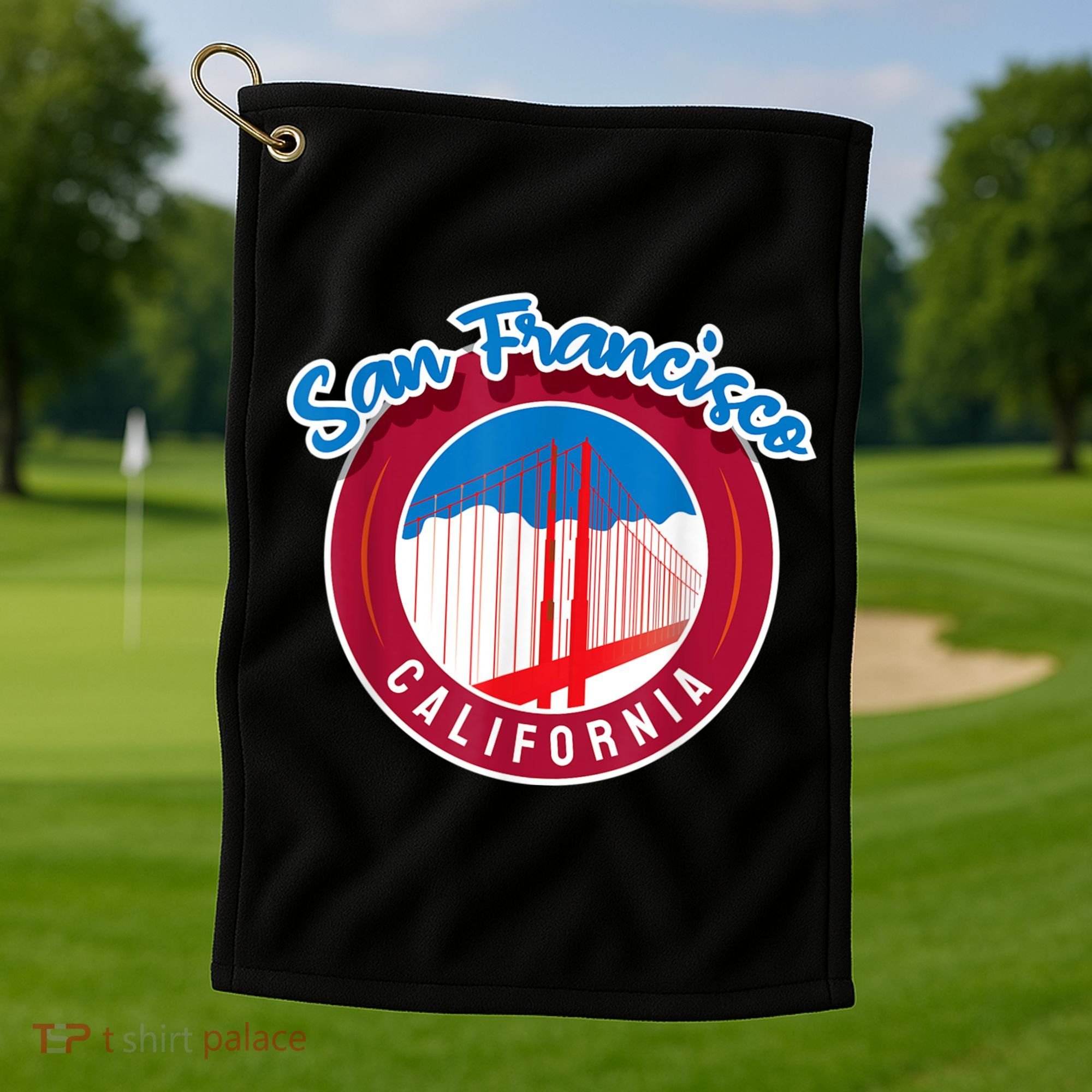 California San Francisco City Gift Bridge Souvenir SF Golf Towel