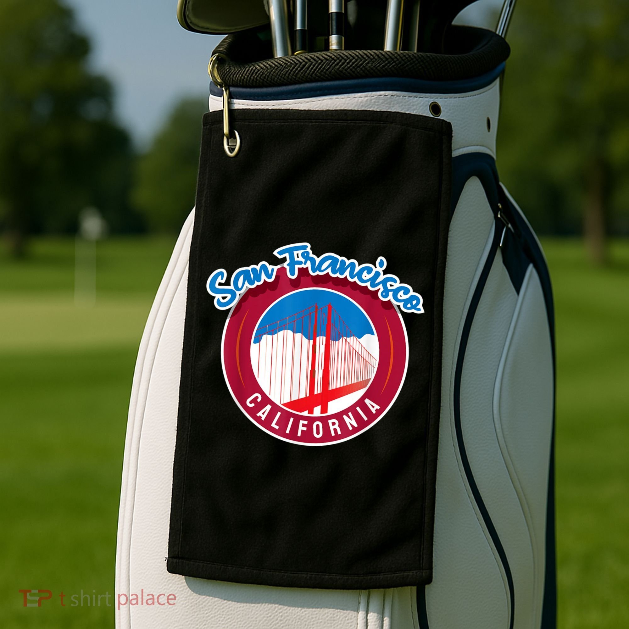 California San Francisco City Gift Bridge Souvenir SF Golf Towel