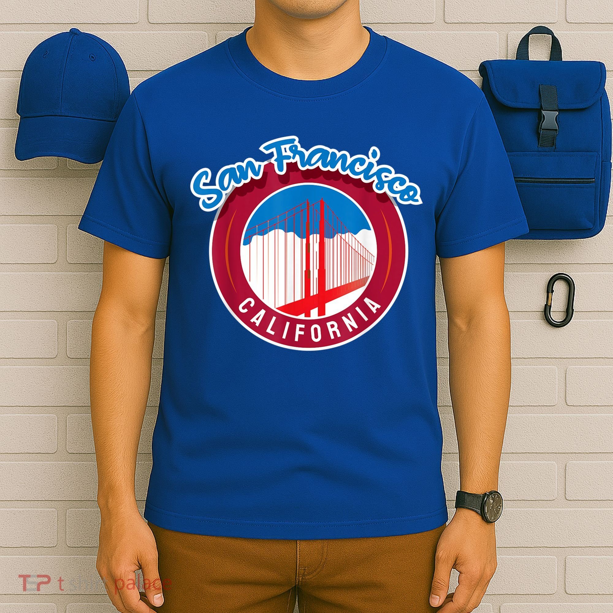 California San Francisco City Gift Bridge Souvenir SF T-Shirt