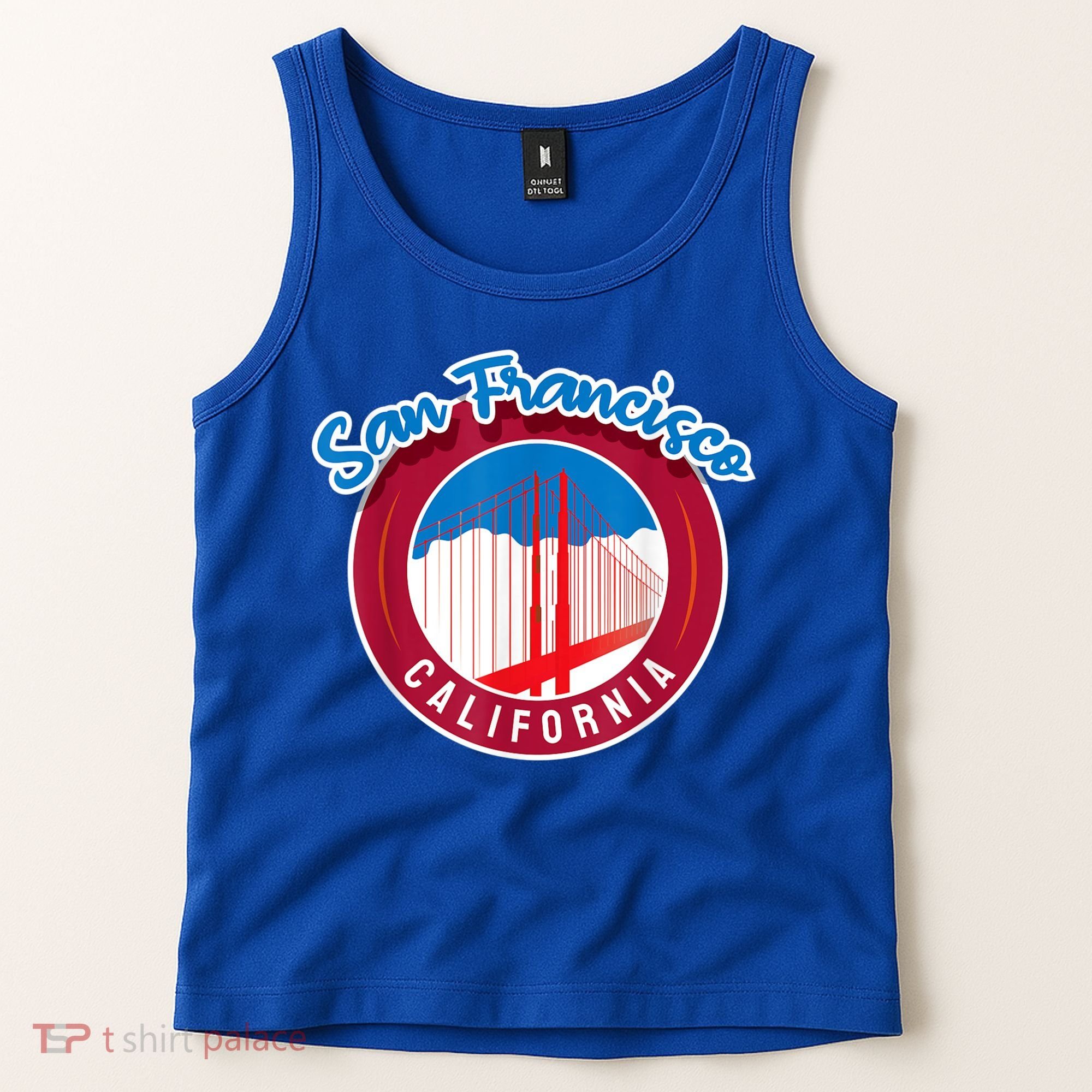 California San Francisco City Gift Bridge Souvenir SF Tank Top