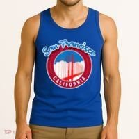 California San Francisco City Gift Bridge Souvenir SF Tank Top thumb 3