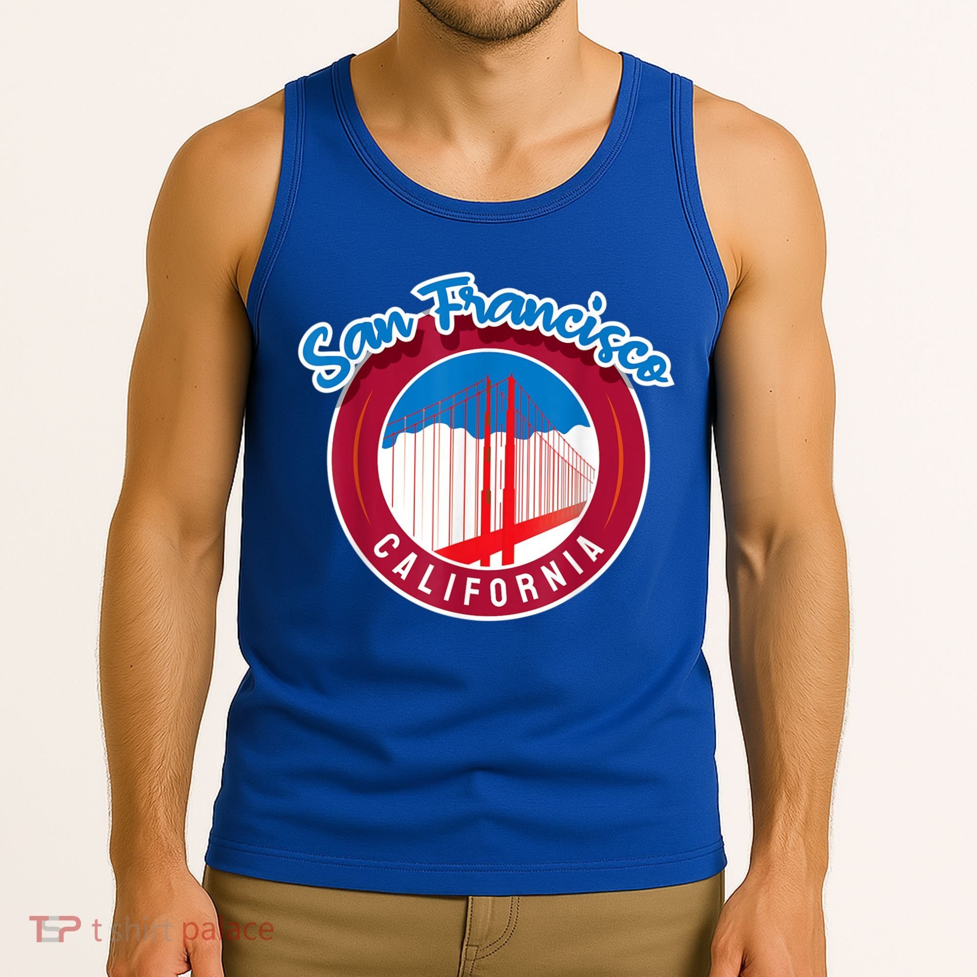 California San Francisco City Gift Bridge Souvenir SF Tank Top