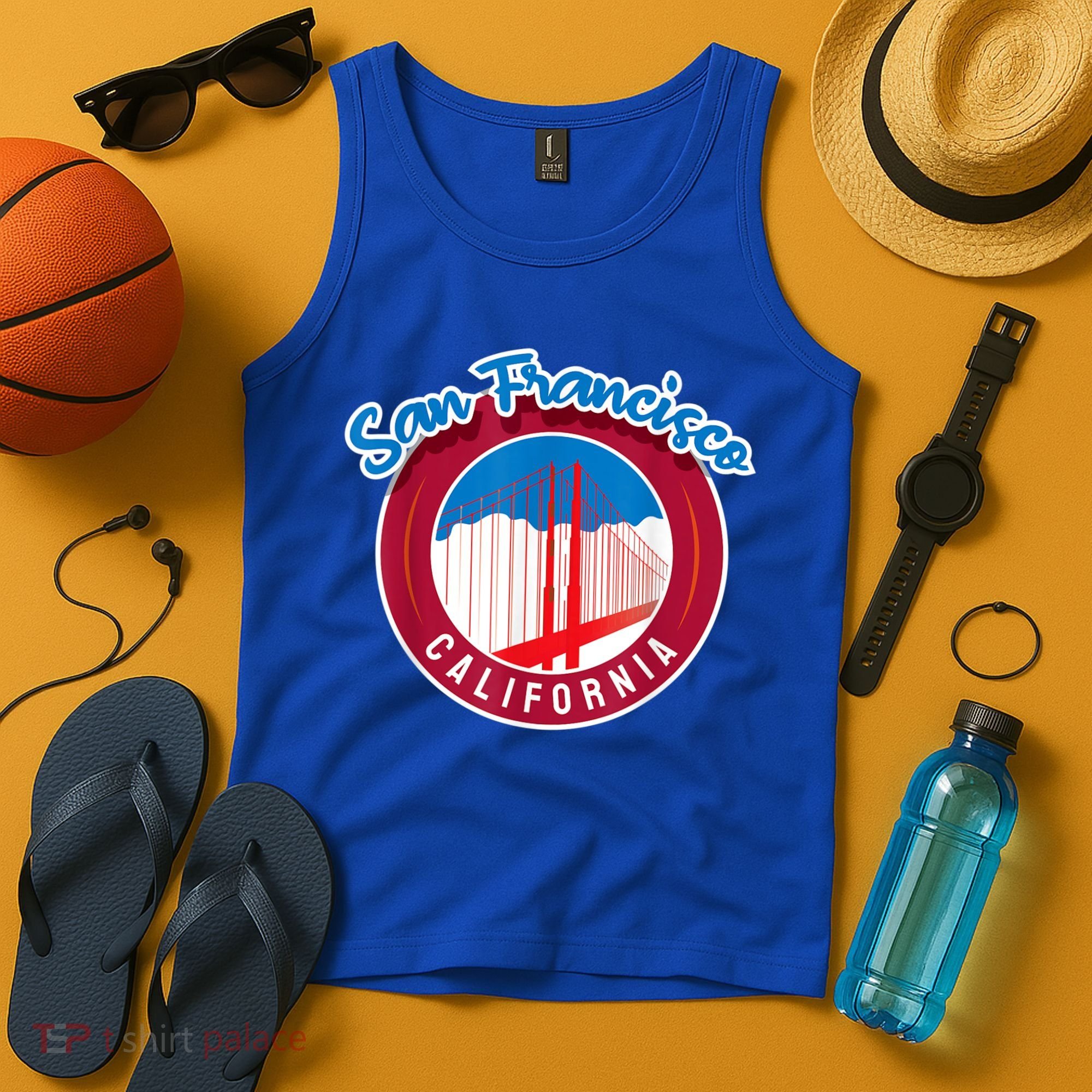 California San Francisco City Gift Bridge Souvenir SF Tank Top