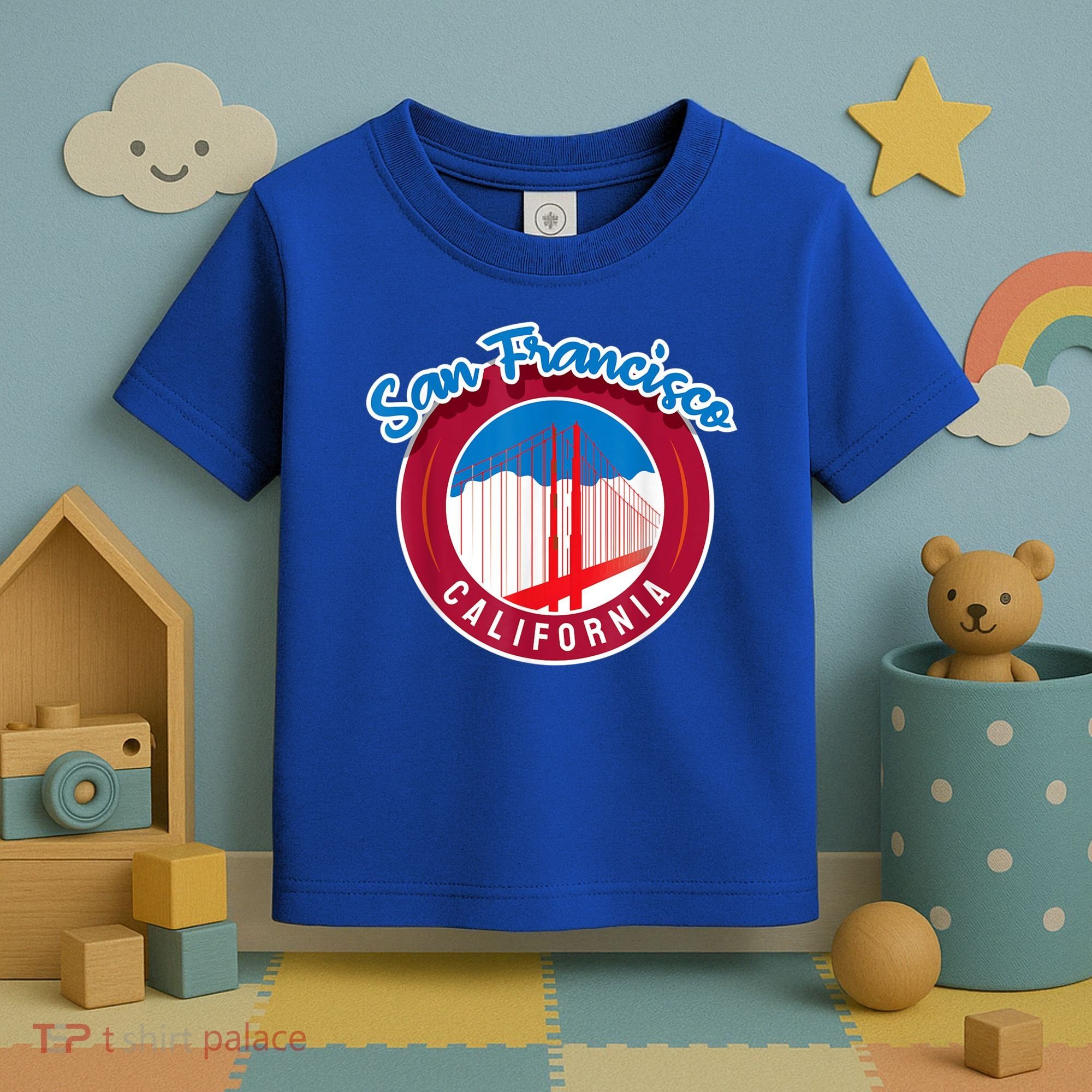 California San Francisco City Gift Bridge Souvenir SF Toddler T-Shirt