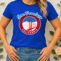 California San Francisco City Gift Bridge Souvenir SF Women's T-Shirt thumb 2